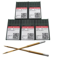 50PCS Groz Beckert DBXK5 GEBEDUR Titanium Industrial Embroidery Needles 8# --12#