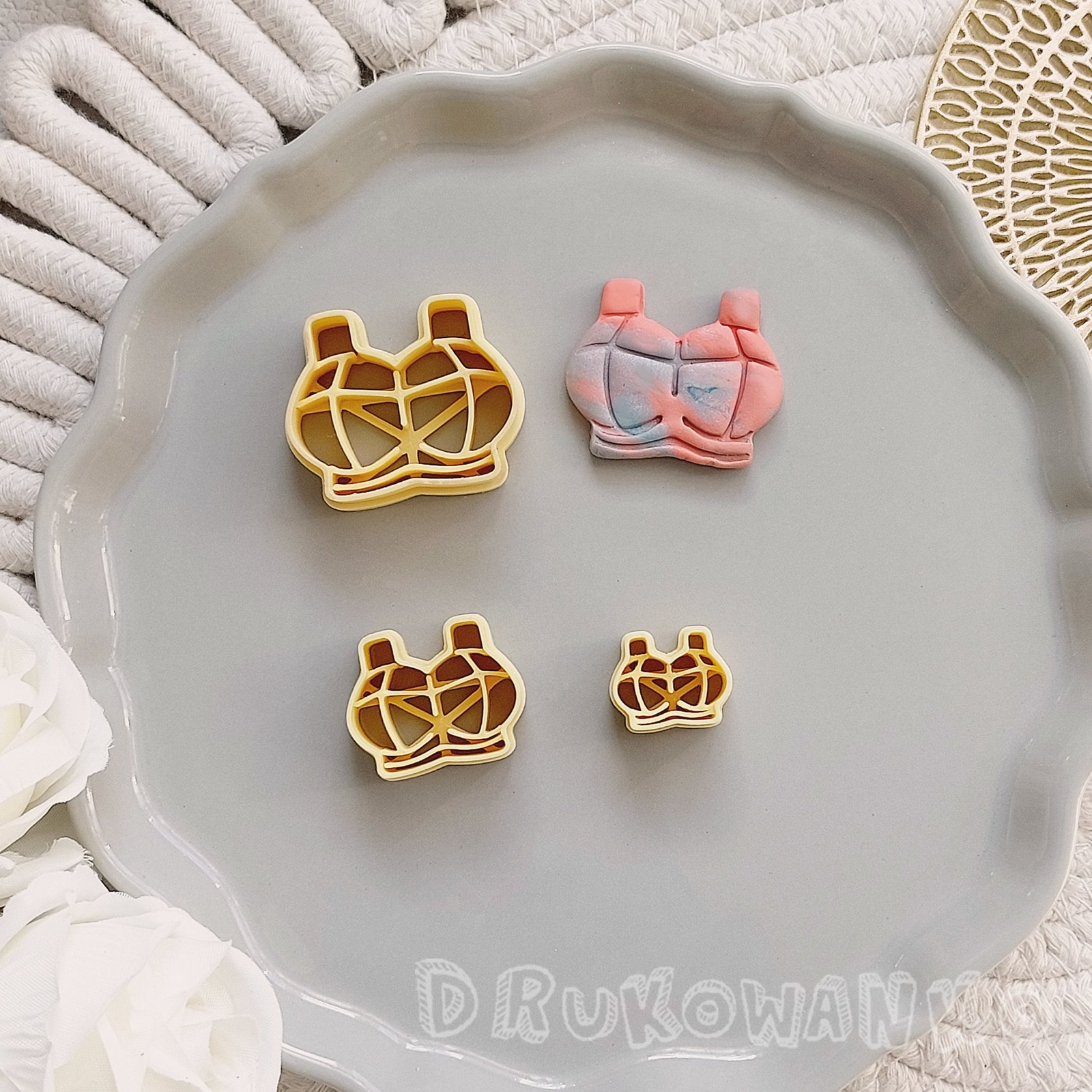 Bra Bodice Brassiere Woman Female Polymer Clay Cutter For Earring Jewelry