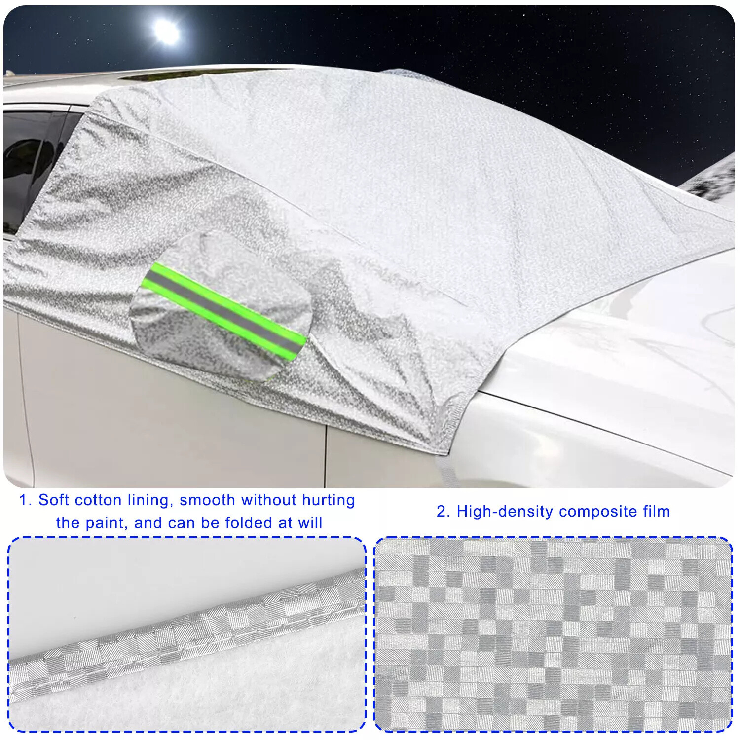 Car Thick Windshield Cover Protector Winter Snow Ice Rain Frost Guard Sun Shade