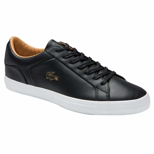 lacoste plimsolls black