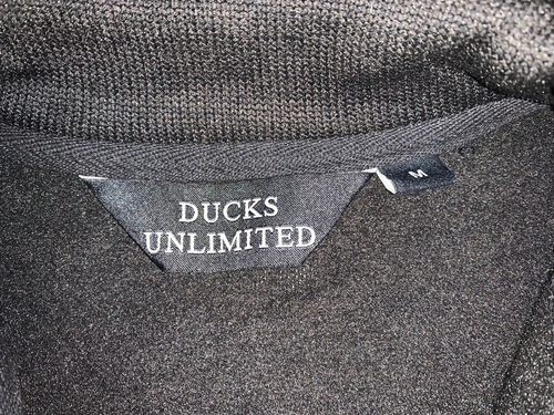 Ducks Unlimited Vest Men's Size Medium Black Fleece Full Zip Pockets Outdoor - Picture 7 of 8