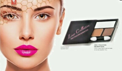 CERA Y POLVO PARA DELINEAR CEJAS TONO OSCURO DE FULLER LINER COLLECTION