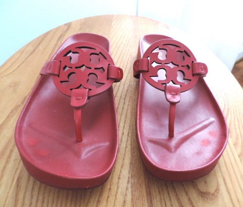 Tory Burch Red Miller Sandal 9.5 EUC - Picture 2 of 4