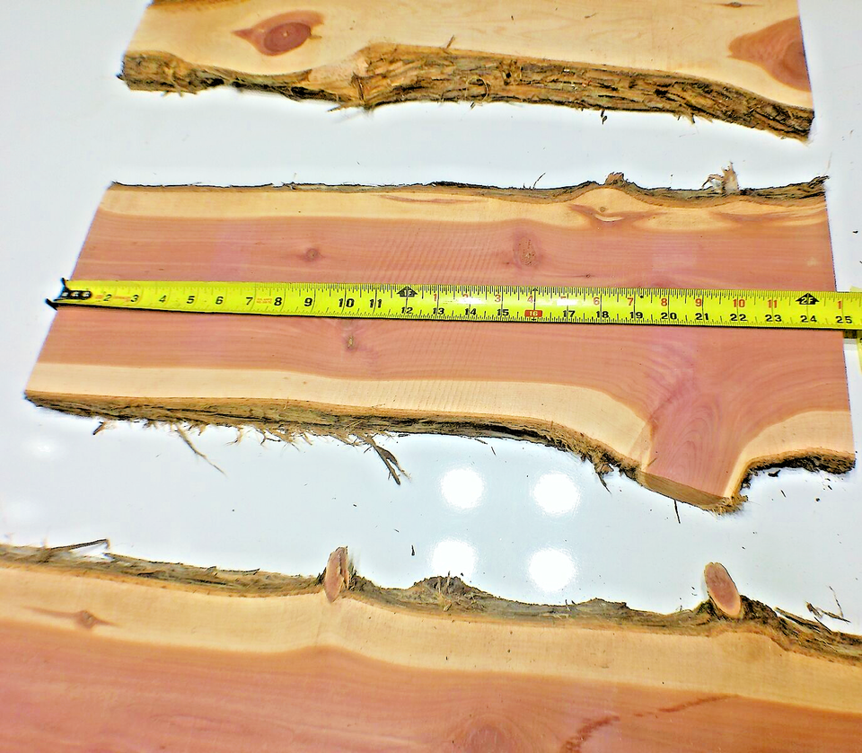 AROMATIC RED CEDAR VALUE BUNDLE Live Edge Slabs Milled Kiln Dry SHIPs ...