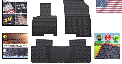 Juego de 4 revestimientos de piso de goma inodoros de alta resistencia para Hyundai Tucson 2022-2025 - Imagen 2 de 8