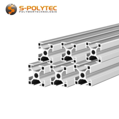 6 Stück Alu Profil 30x30mm, 1- 2m System-, Montage-, Konstruktionsprofil, Nut 8