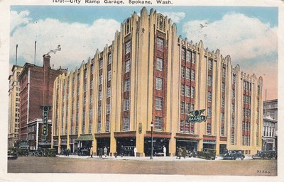 Spokane Washington Pu 1930 City Ramp Garage Ebay