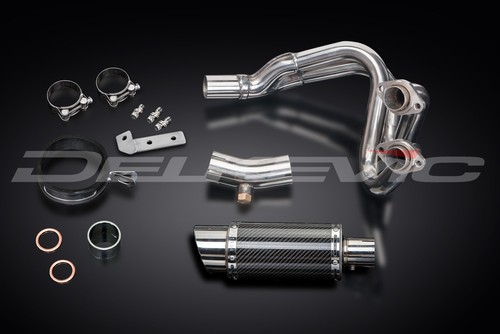 "Silenciador redondo de fibra de carbono 8" escape completo Kawasaki Ninja 650 06-11 Delkevic - Imagen 3 de 5