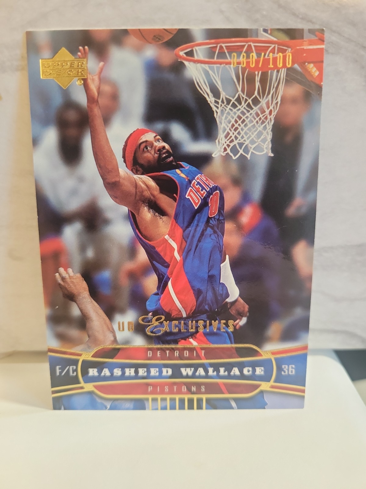 2004-05 Upper Deck - Rasheed Wallace #48 Gold Ud Exclusives /100