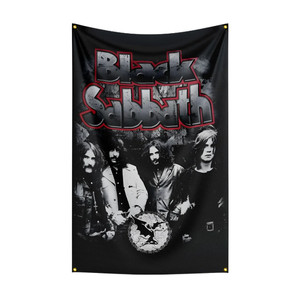 Black Sabbath Stofffahne US Tour 1978 - Offizielle Band Flagge 66x105cm Für Musikfans