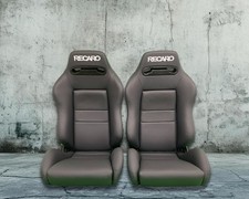 Recaro Bucket Seats Sr-3 Black 2pcs 2 Seats Pair Reupholstered Recaro Bucket Seats Sr-3 Black 2pcs 2 Seats Pair Reupholstered