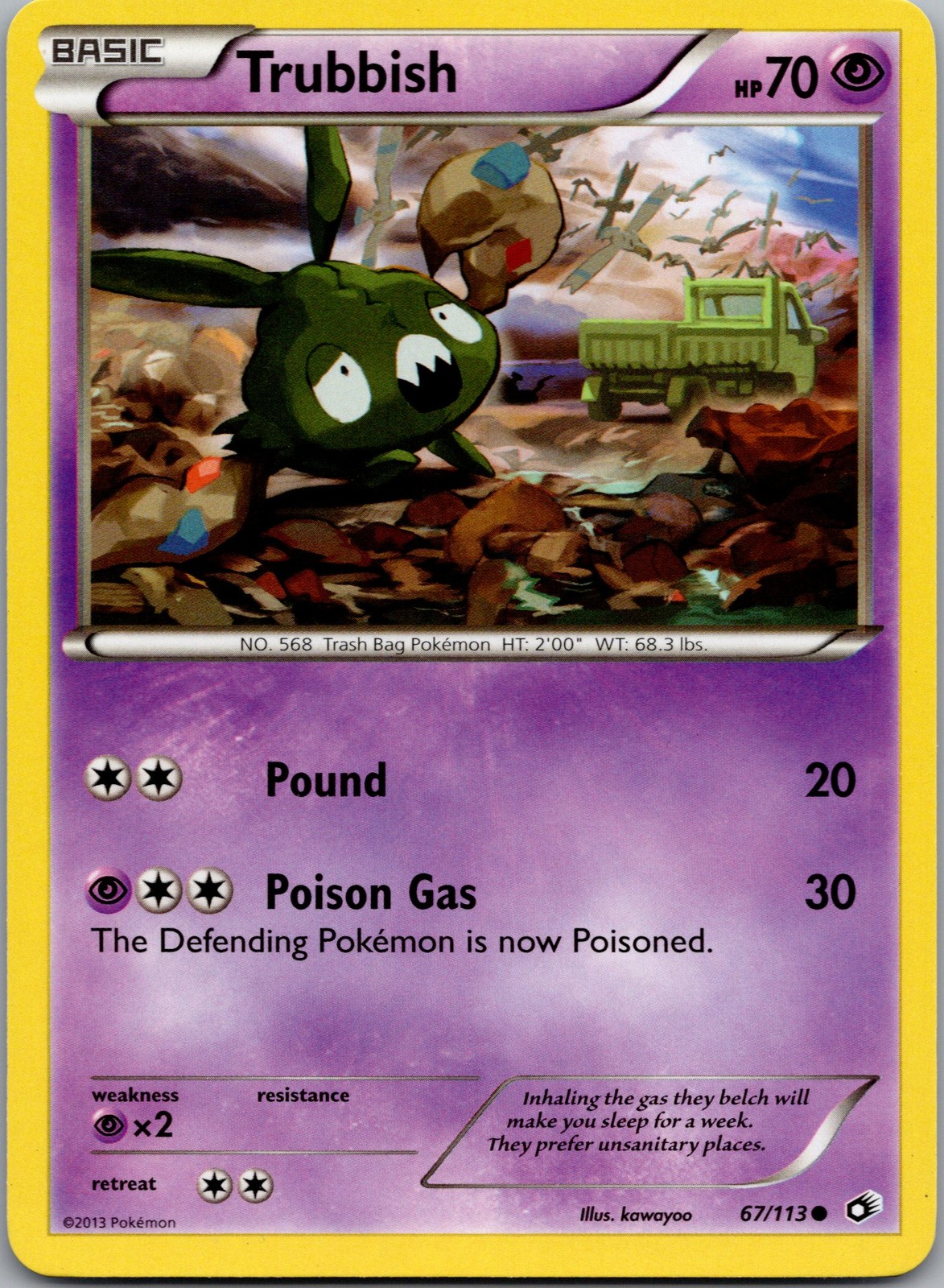 Trubbish Common Legendary Treasures 67/113 NM