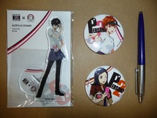 Persona 25th Ann. x Roll Ice Cream Factory - Joker acrylic stand + 2 can badges 