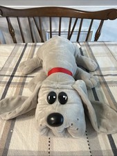 Pound Puppies Classic Stuffed Animal Plush Toy 17  Gray with Collar Basic Fun