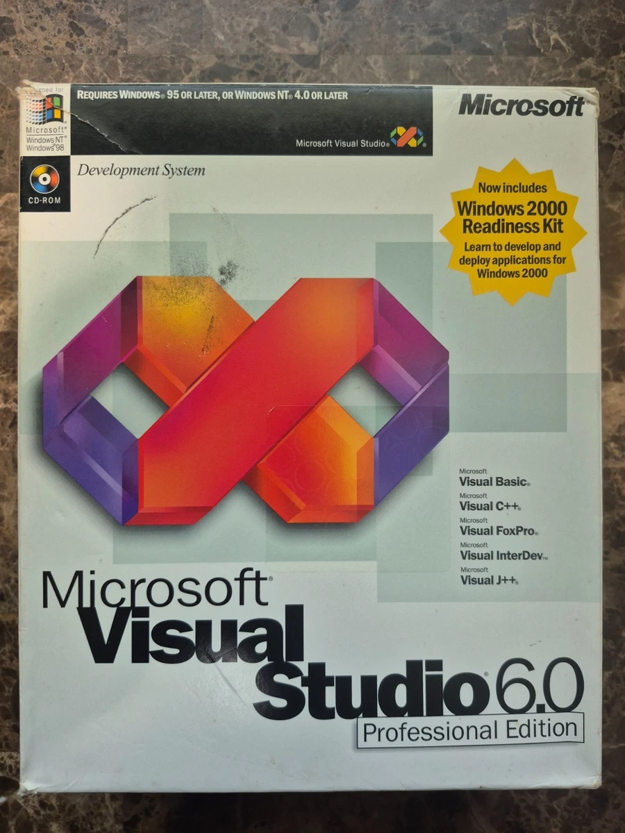 コンピュータ・IT Microsoft Visual C++ 6.0 Professional Microsoft Visual C++ 6.0 Professional Edition CD-ROM Retail for