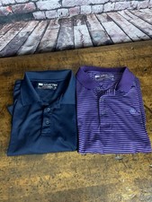 Ariat Tek Polo Shirts Mens Large Lot of 2 Heat Series Fitted Performance Golf