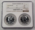 1964 KENNEDY INAUGURAL SET NGC Accent Hair PF 67 & Normal PF67 Accented Hair (B)