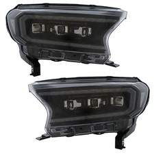 Ford RANGER 2015-2023 FULL LED LED DRL Black projector headlights