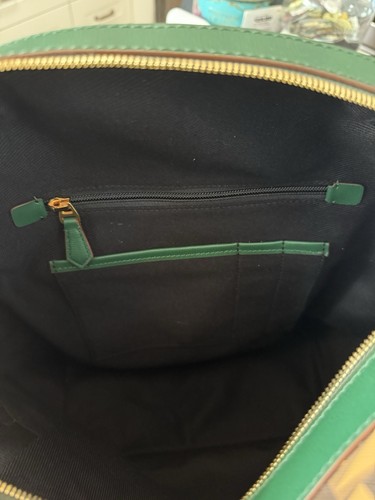 Bally Bord Trek Pennant Backpack in Limited Edition Green Gold Combo. - Picture 7 of 10