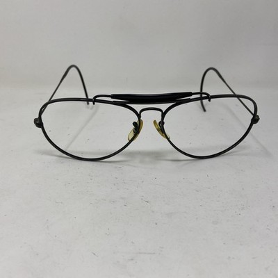 B&L Ray-Ban AVIATOR USA 62-14 Outdoorsman Cable Temple Black Frame Only (970