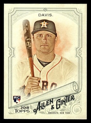 2018 Topps Allen & Ginter #59 J.D. Davis Rookie Card Houston Astros