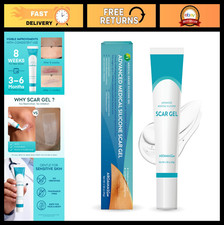 Advanced Silicone Scar Gel for Scars  Stretch Marks - 45g Medical-Grade Treatme