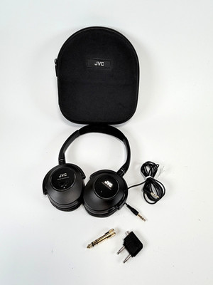 JVC HA-NC250 Wired Stereo Headphones with Noise Cancelling Case and 3.5mm Cord