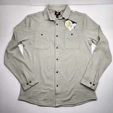 Quiksilver Free Knit Button-Up Shirt - Long Sleeve - Adult Medium M New