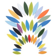 Mosaic Tile Glasses Ceramic Leaf Flower Petal Shaped Tiles Frame