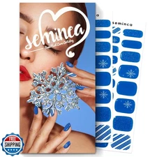 SEMINCA Semi Cured Gel Nail Strips-Semi Cured Gel Nail Art with H