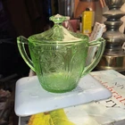 Green Depression Creamer