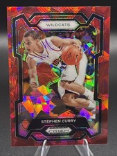 Stephen Curry 2024 Panini Prizm Draft Picks Red Ice Prizm 77 Davidson College