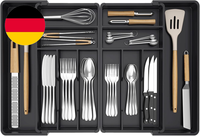 Lifewit GroßE Besteckkasten FüR Schubladen, Einstellbar Breite 46,3-70 Cm, Tiefe