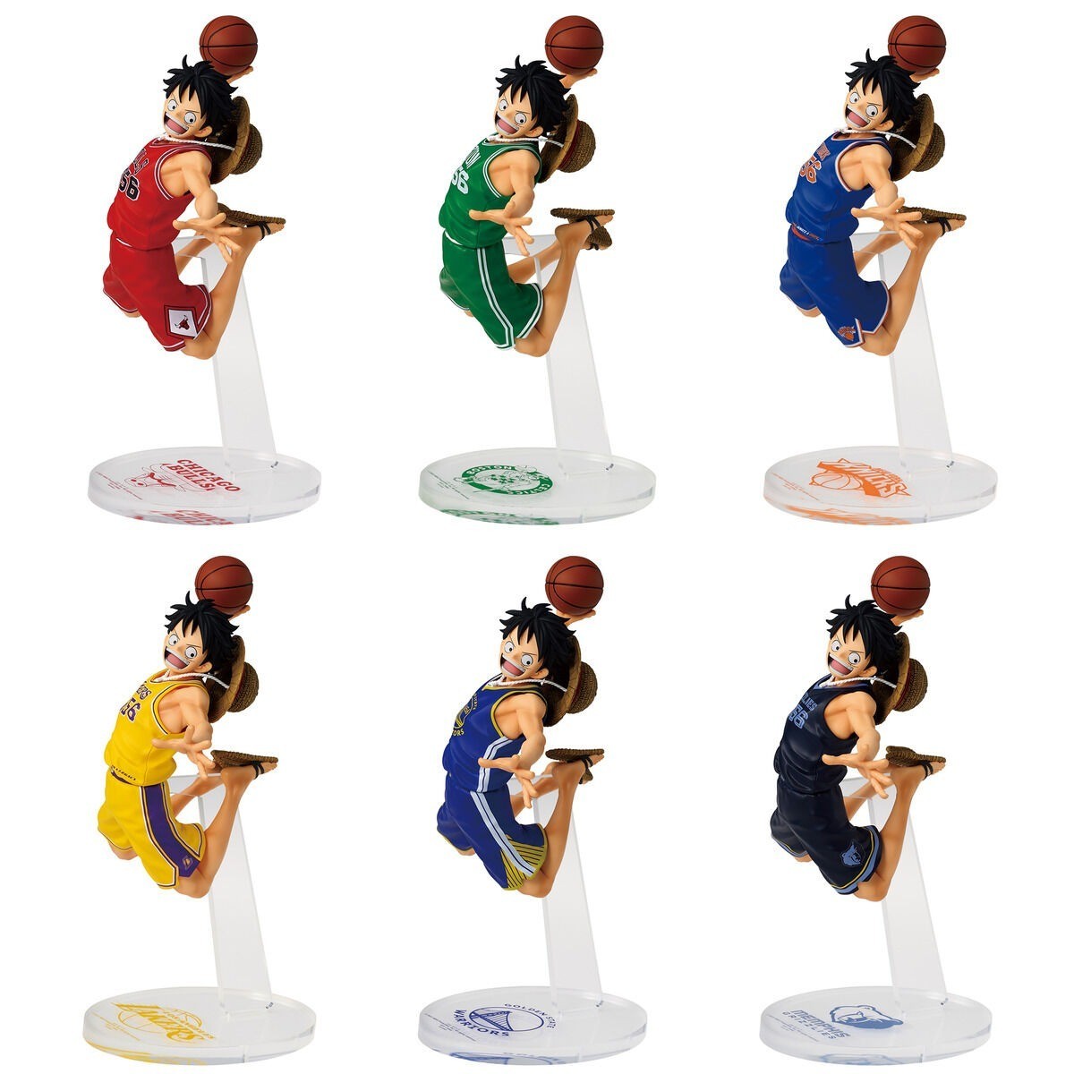 ONE PIECE Monkey D. Luffy NBA LOS ANGELES LAKERS Figure One Piece
