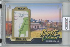 2023 Upper Deck Goodwin Champions Kansas City Sports Towns Map Relics