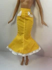 1994 Barbie Picnic Pretty Yellow Doll Skirt ~ Vintage Genuine Barbie clothes