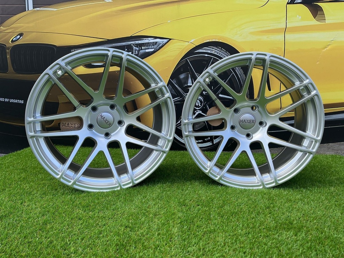 4X R19 Inch 5x112 Haxer HX020 Silver Shining Wheels: Fits For Audi