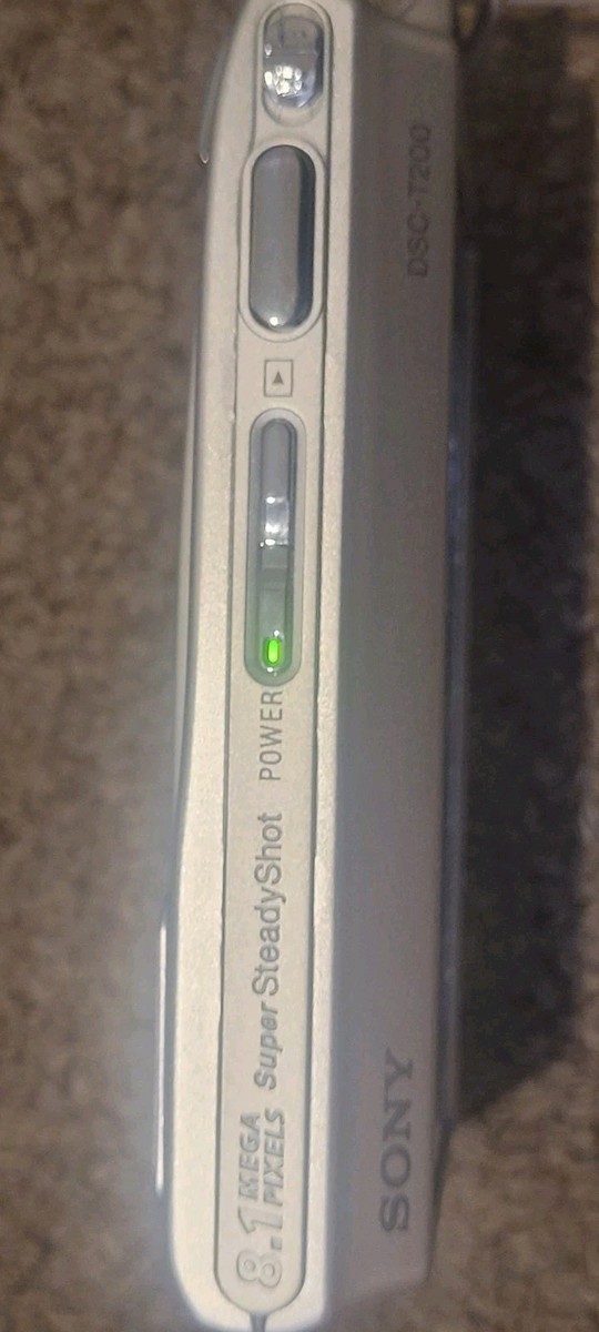 Sony Cyber-shot DSC-T200 8.1MP Digital Camera - Silver for sale