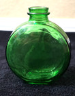 Vtg Green Glass SUNSWEET Flat Apple Jar/Bottle Embossed Mid Century decor — photo 3