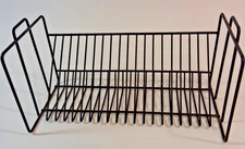 Metal Wire 20 CD Rack Stand Holder Organizer Organizer Desk Tabletop Black