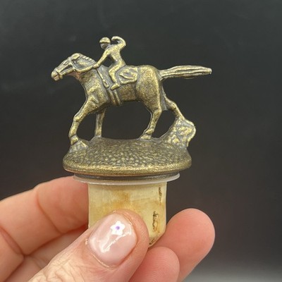 Blanton's Whiskey Bourbon Bottle Horse & Jockey Cork Stopper Letter  S 