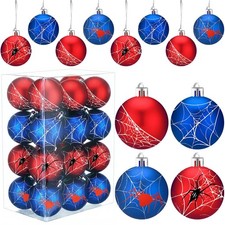 24 Pcs Christmas Ball Ornaments 2.36 Inch Plastic