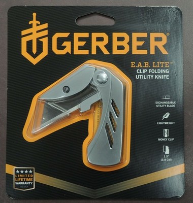 Gerber E.A.B LITE Messer Utility Knife Taschenmesser wechselbare Klinge Geldclip