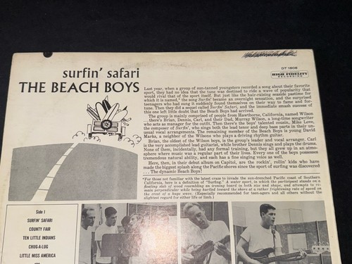 THE BEACH BOYS * Surfin' Safari LP * ERROR COVER - Duophonic Stereo * RARE 1962 - Bild 7 von 14