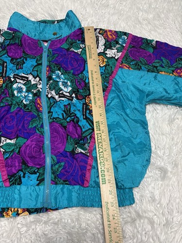 Shell Shock Vintage Women’s Windbreaker Jacket Size Medium  - Picture 12 of 14