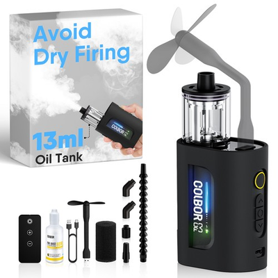 #ad COLBOR CF3 Fog Machine 30W Mini Handheld Smoke Machine With 60° Tilt Protection $39.99