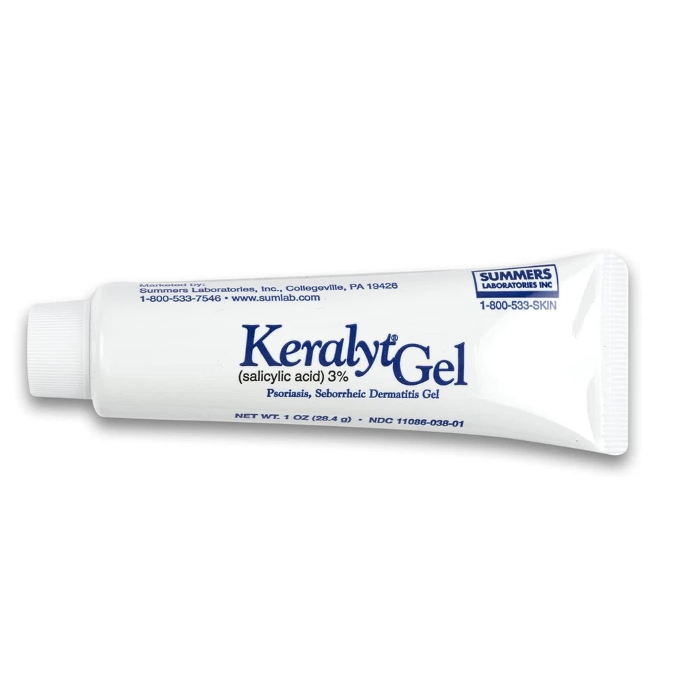4 Pack, Keralyt Gel 3% Salicylic Acid, 1 oz - Exfoliating Moisturizing Skin Gel - Image 2 of 4
