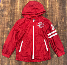 The Children's Place Red Hooded Full Zip Jacket w/ Pockets Unisex Kids S 5/6