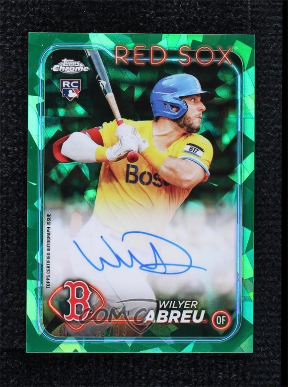 2024 Topps Chrome Sapphire Edition Green 40/99 Wilyer Abreu Rookie Auto RC 1d59