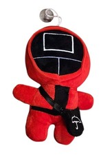 Squid Game Plush Square Guard 7.5 inches With Window Glass Stuck Capable